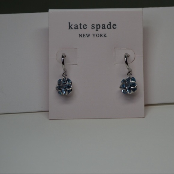 NWT Kate Spade “Something Sparkly Spade Huggies” Earrings - Picture 10 of 12